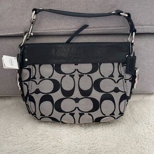 NWT Coach Signature Zoe Purse, Handbag, Black